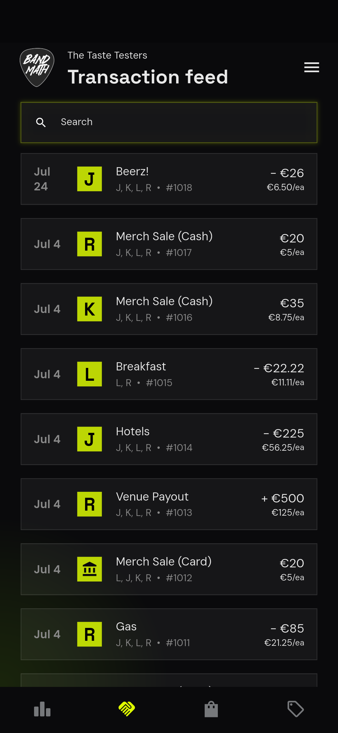 Log Expense