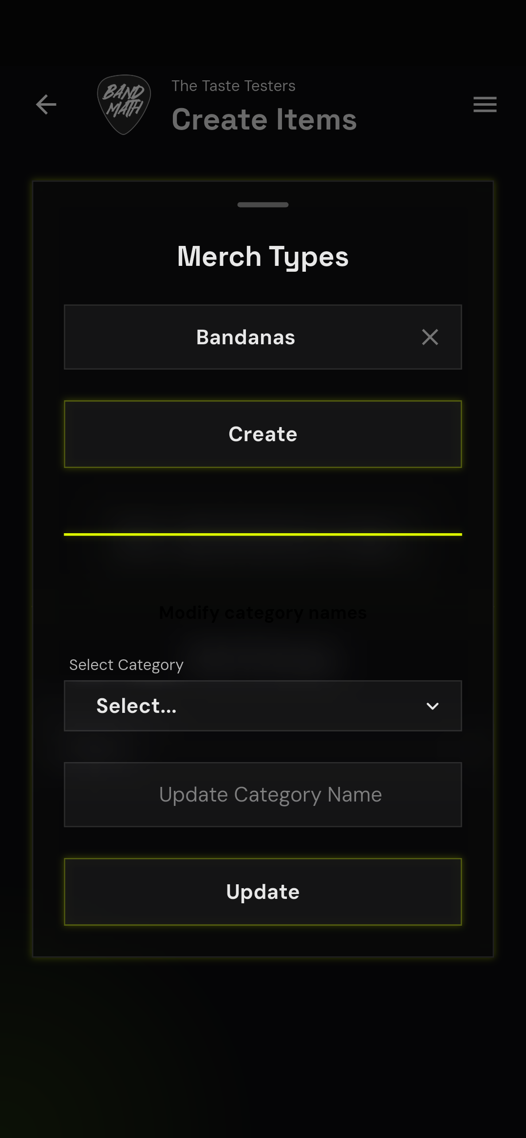 Create Items 2